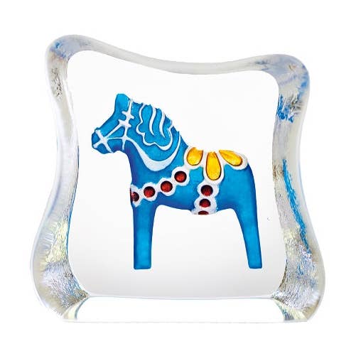 Mats Jonasson - Wholesale Decorative tabletop object - Dalecarlia Horse Blue mini0