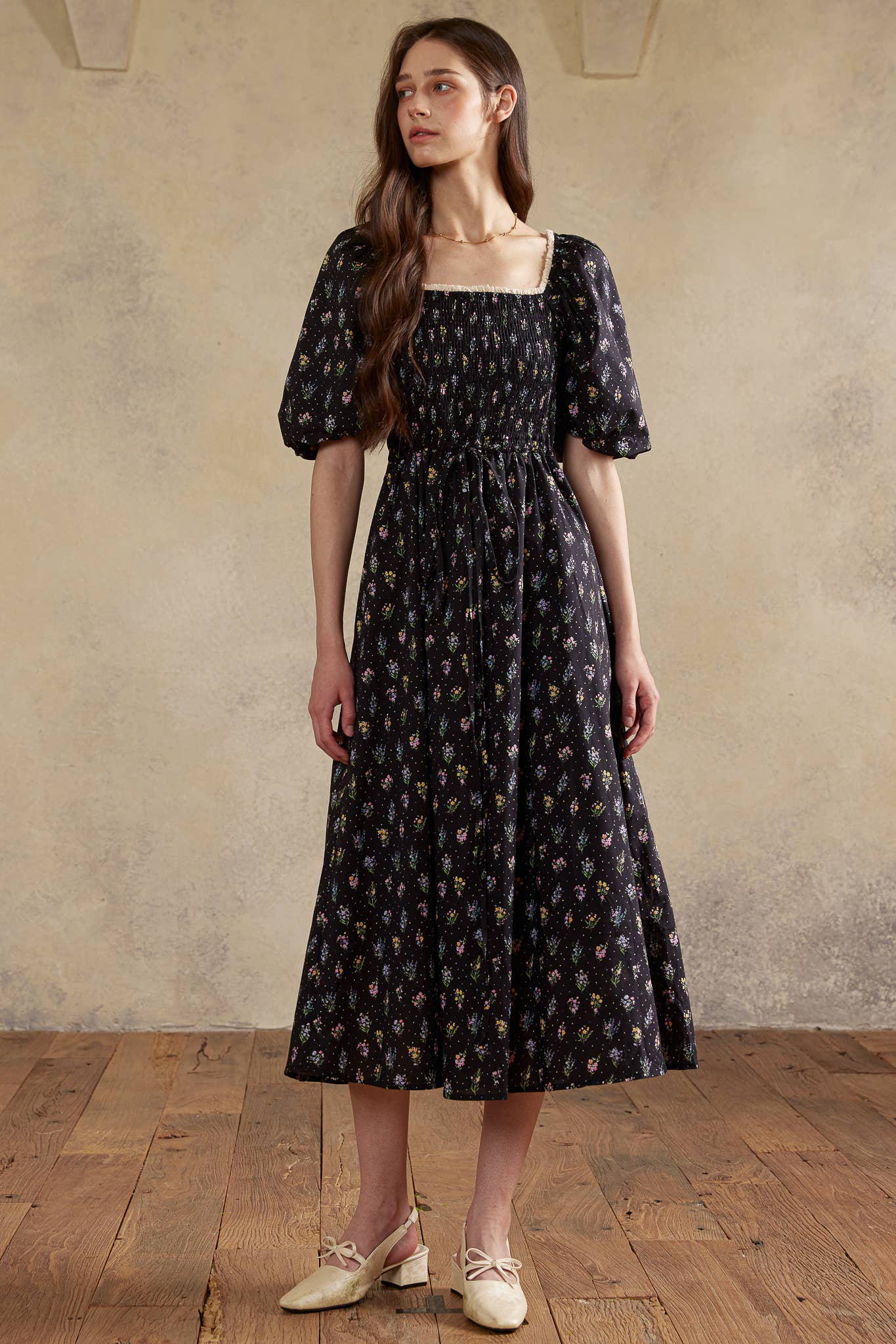 ROSIE POSIE - Wholesale Dress - Women's - RP2987 - Twilight Posy Smocked Dress5