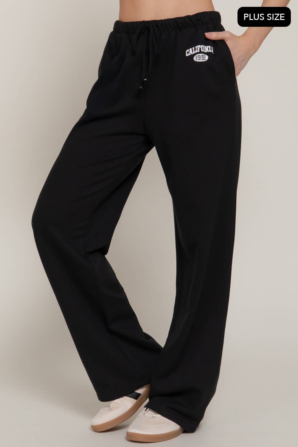 Active Basic | Active USA - Vendita all'ingrosso Pantaloni sportivi/da jogging - Donna - [PESO FORTE] Pantaloni della Tuta con Fascia in Vita e Coulisse con Dettagli Stampati0