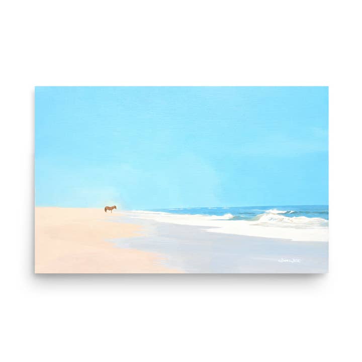Assateague Island Horse Målning Konsttryck för wholesale av Artist Dave White