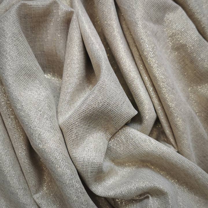 MIV Création Fleurie - Wholesale Chandelier/Hanging Light - Orphéa Harmony Flower Suspension – linen and gold metal8