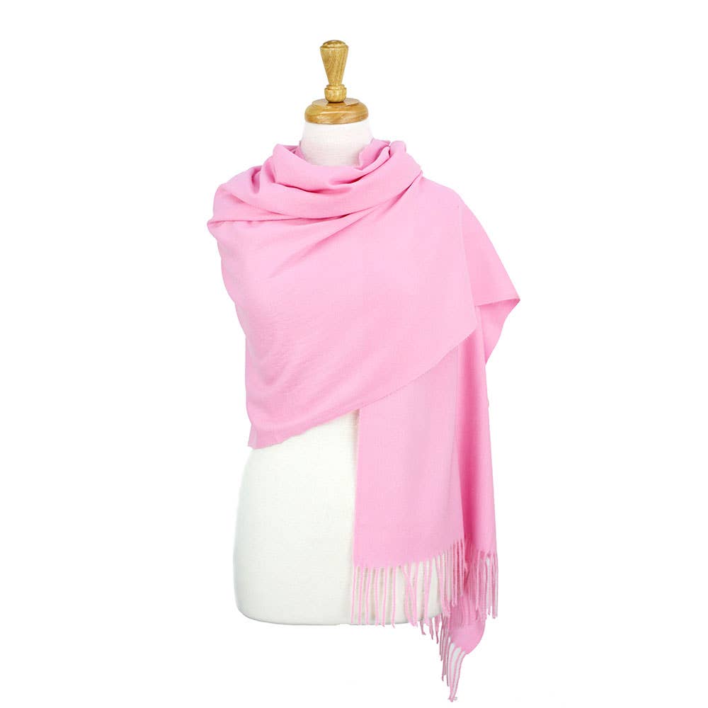 Sensibling Corp. - Wholesale Scarf - Women's - Solid Cashmere Blend Soft Wrap Shawl Scarf10