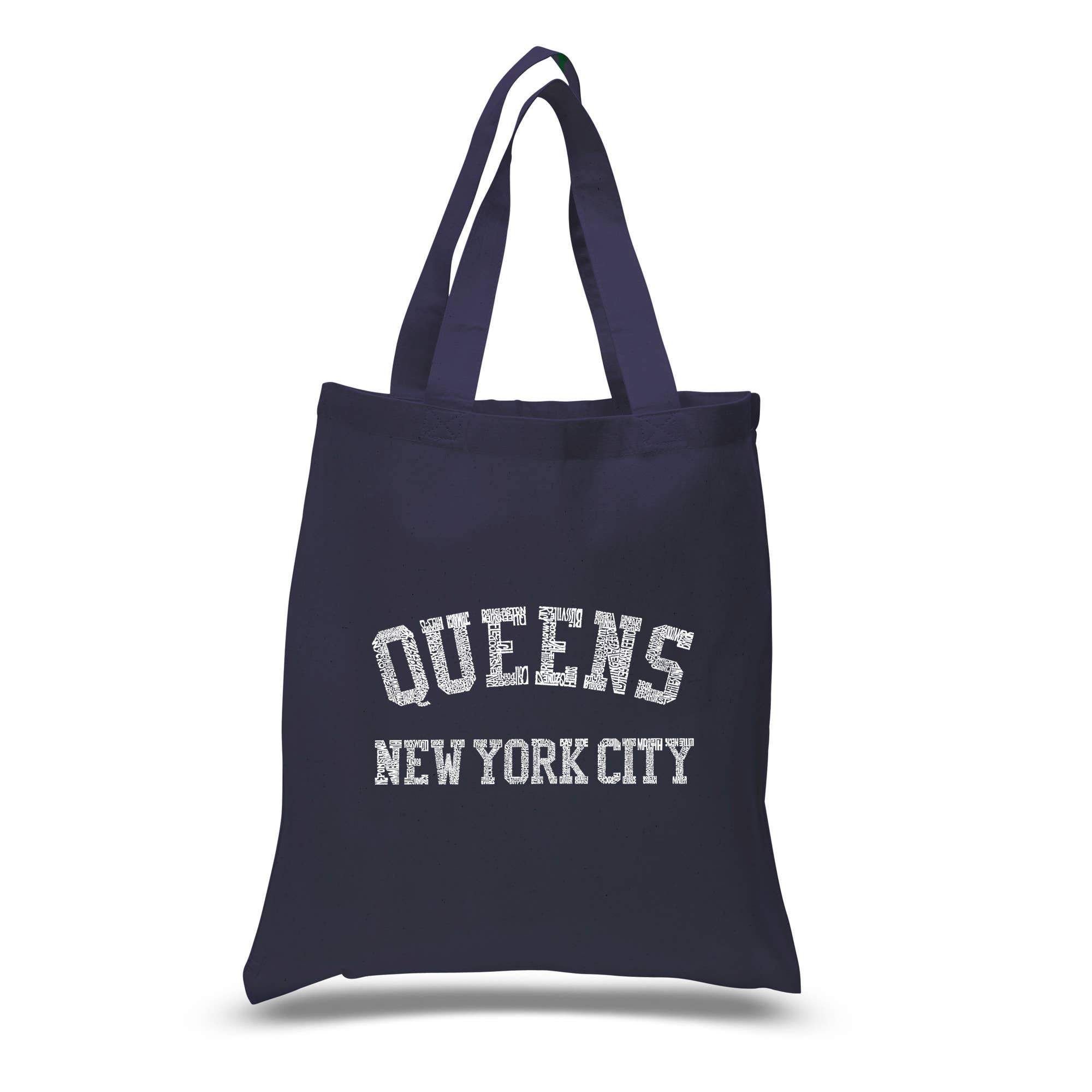LA Pop Art - Wholesale Tote Bag - Unisex - LA Pop Art Word Art Tote Bag -NEIGHBORHOODS IN QUEENS, NY11
