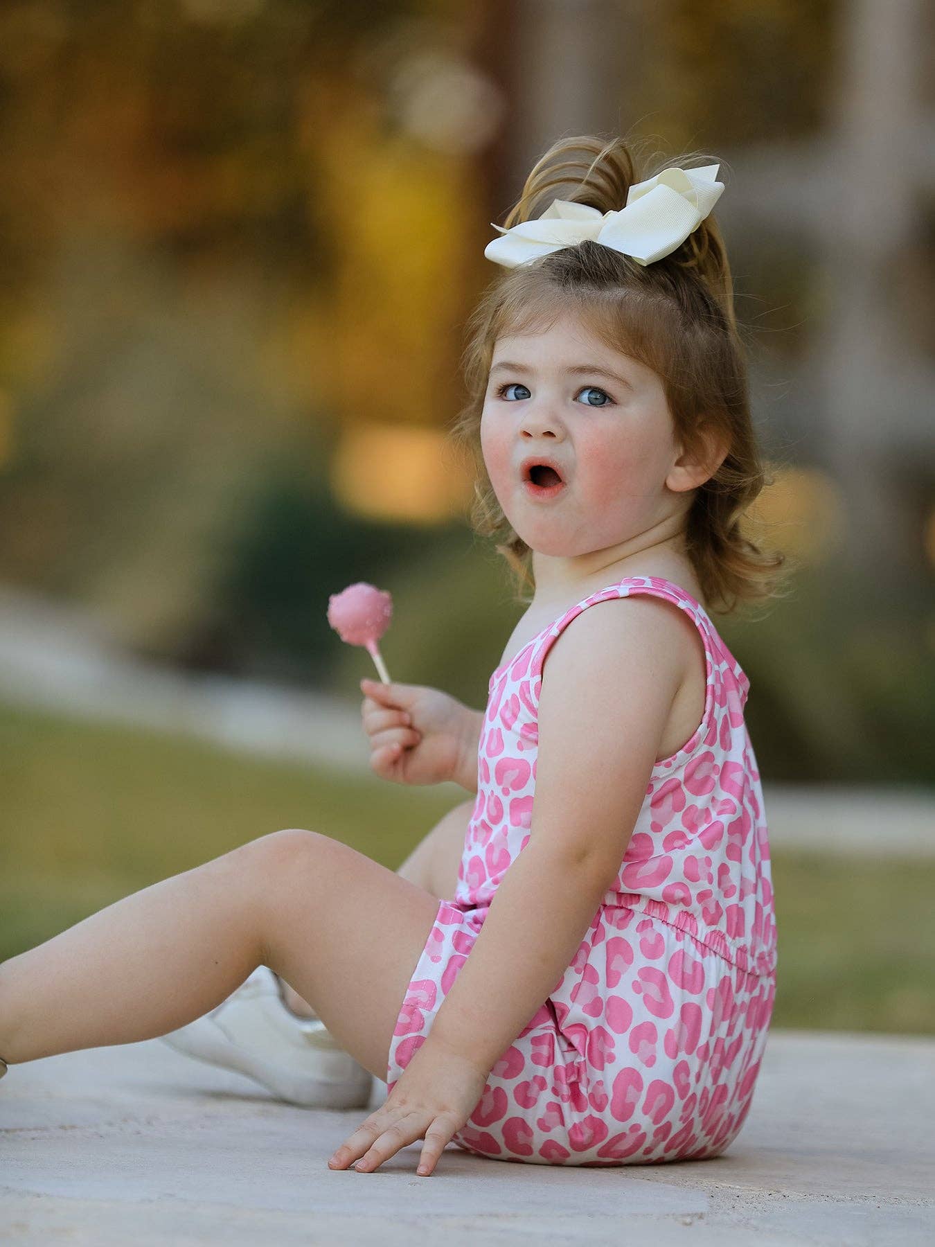 Rylee Faith Designs - Wholesale Dress Set - Baby - Leopard Striped Milk Silk 3-piece Jumpsuit Set3