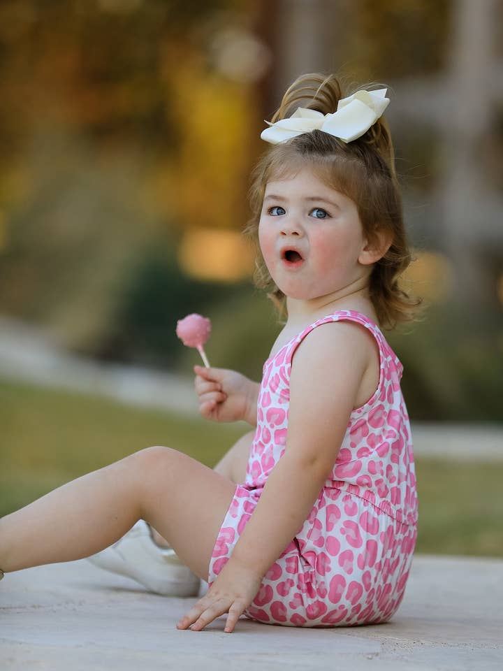 Rylee Faith Designs - Wholesale Dress Set - Baby - Leopard Striped Milk Silk 3-piece Jumpsuit Set3