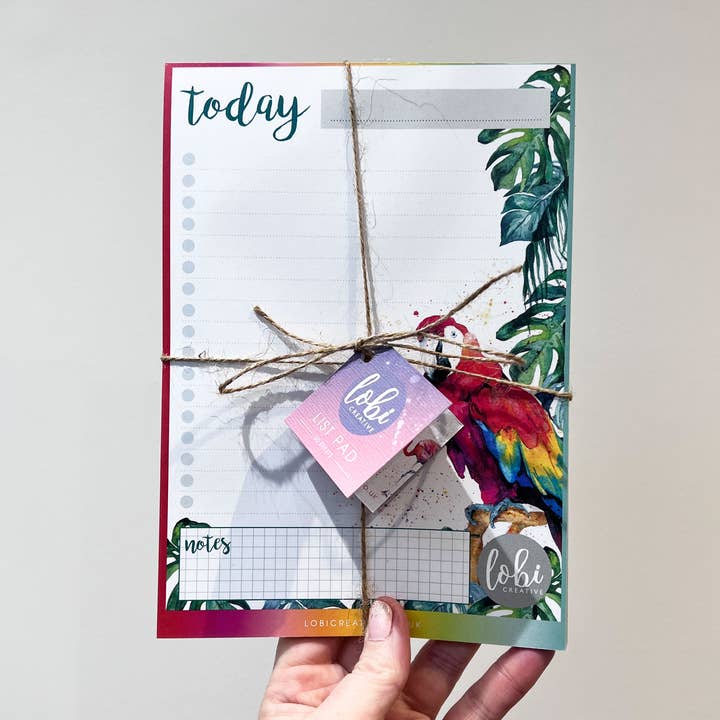 The Parrot Daily To Do List Pad for wholesale by LOBI Creative