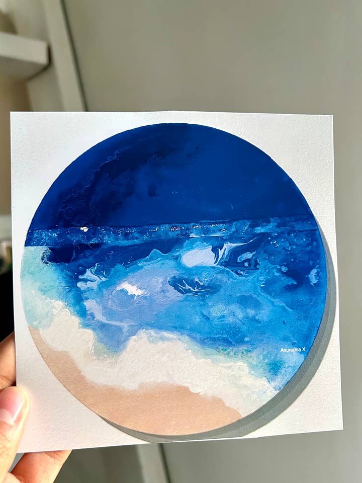 Climate Change 5x5 Print for wholesale by Anuradha X Art