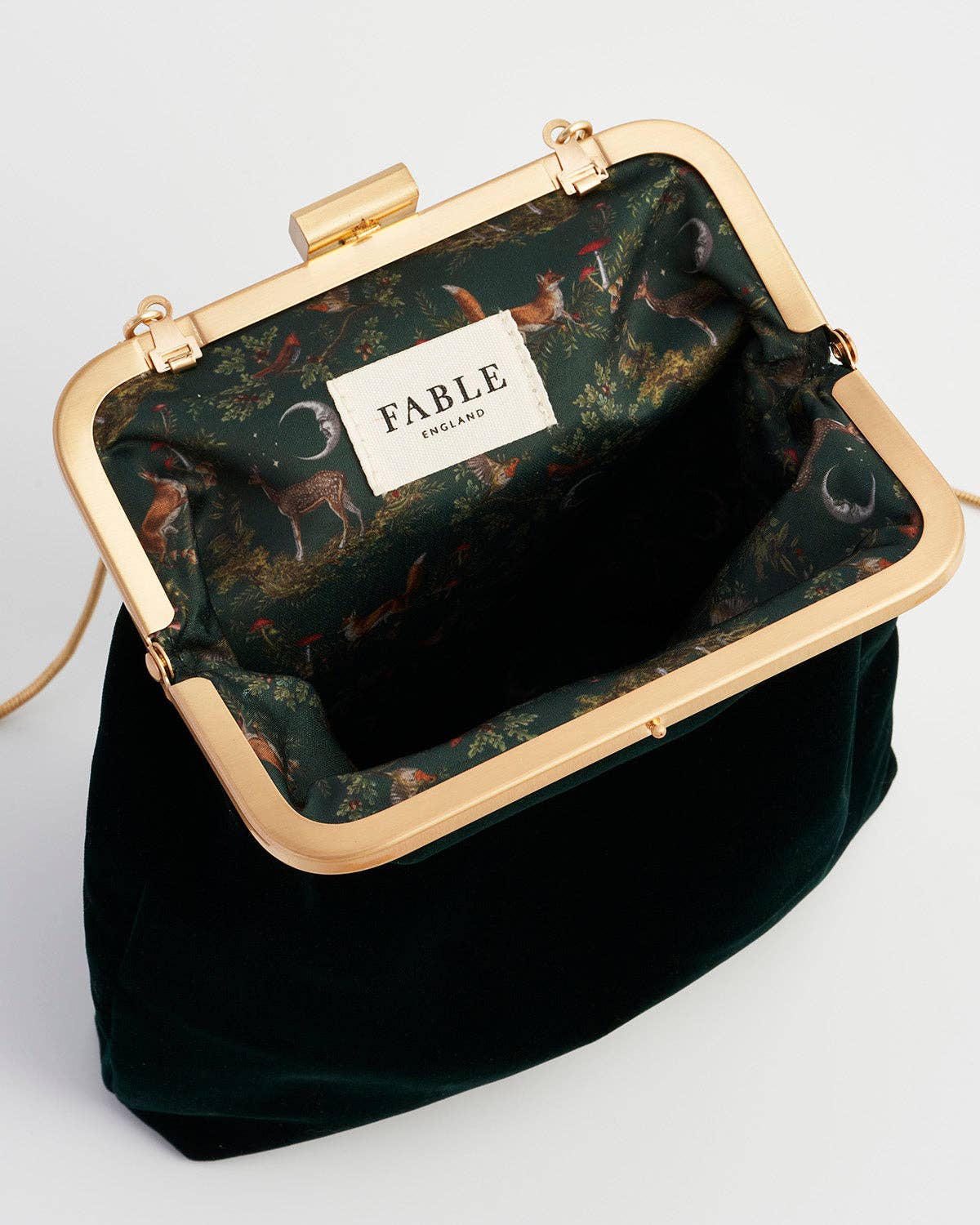 Fable England - Wholesale Clutch Bag - Women's - Into The Woods Green Clutch Bag4