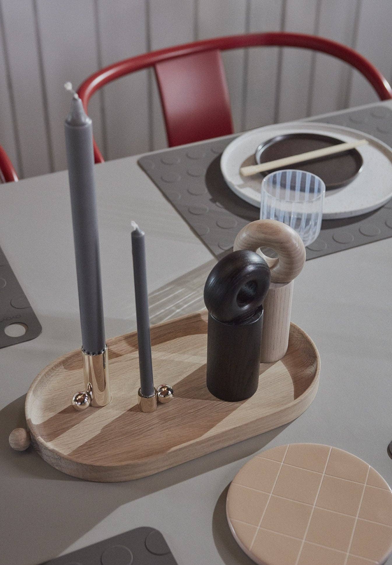 OYOY LIVING DESIGN - Wholesale Candle Holder - Palloa Candleholder - Small - Silver1