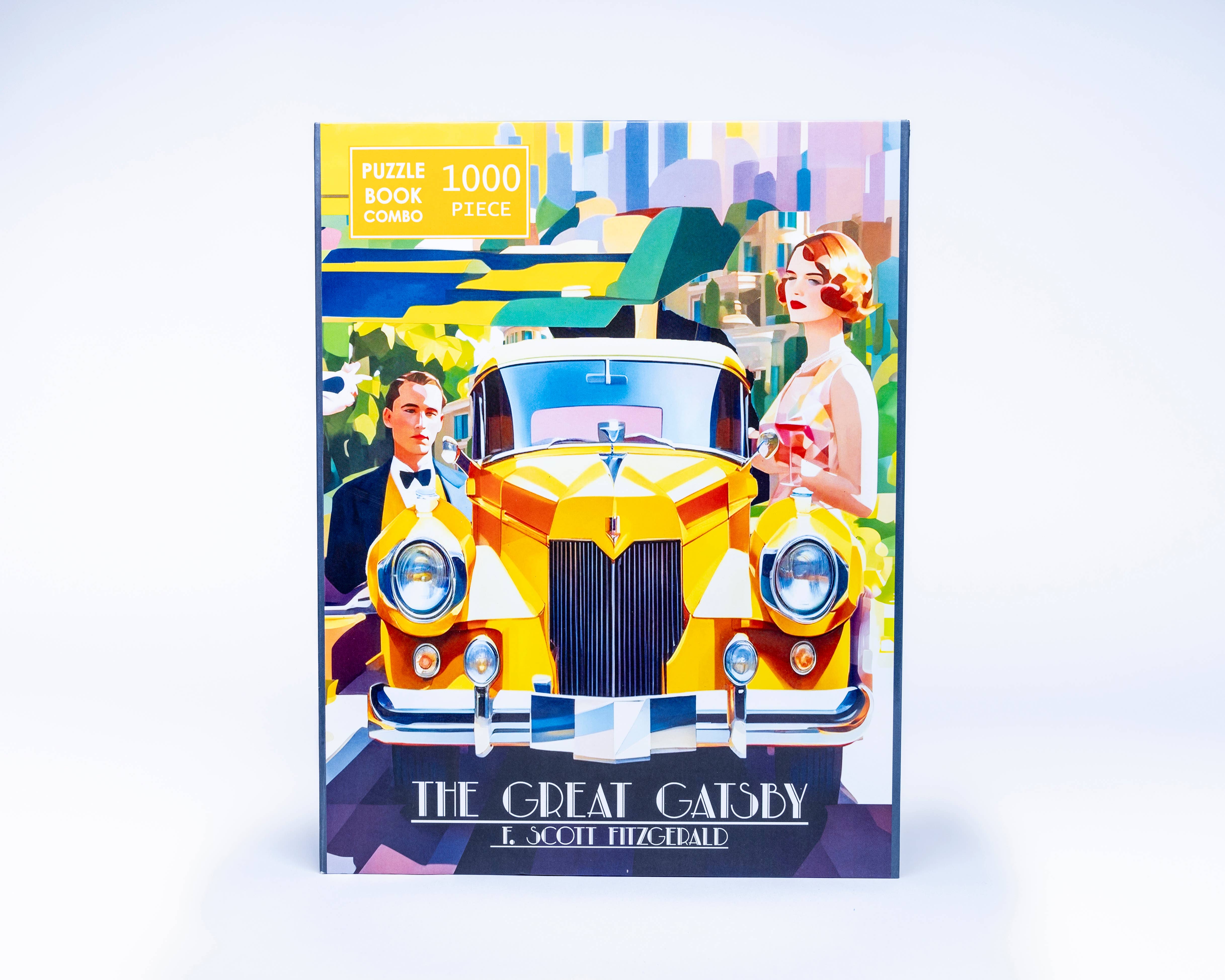 Bookworm Puzzle - Wholesale Puzzle - Adult - The Great Gatsby 1000 Piece Puzzle Book Set Puzzle Gift4
