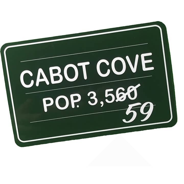 Welcome to Cabot Cove Vinyl Sticker for wholesale by twistedEGOS llc
