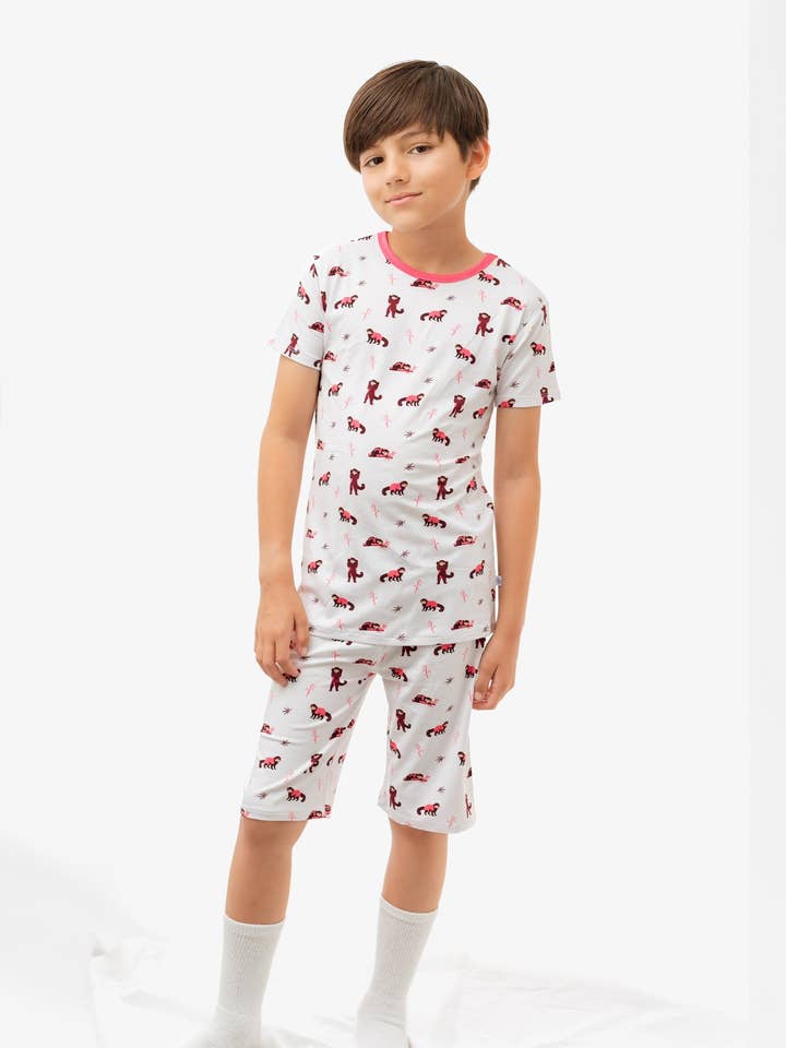 Bubble Baby - Wholesale Sleepwear Set - Kids - Red Panda | Short Sleeve Pajamas5