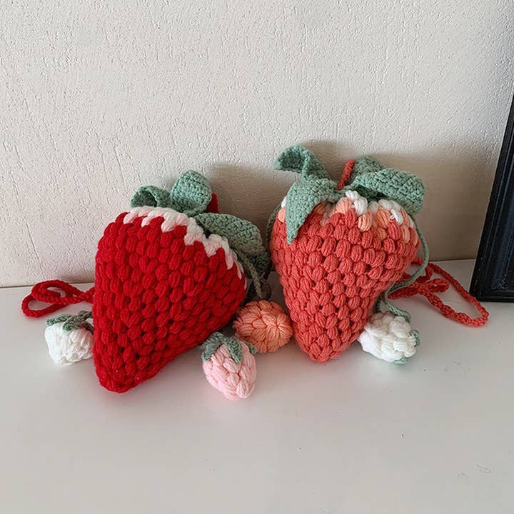 CUTE NEW CROCHET STRAWBERRY BAG_CWAB2399 for wholesale by ACCITY