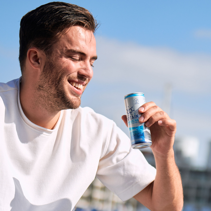 The GUTsy Captain Company - Venta al por mayor Kombucha - GUTsy Captain Kombucha Original Lata 20x250mL1