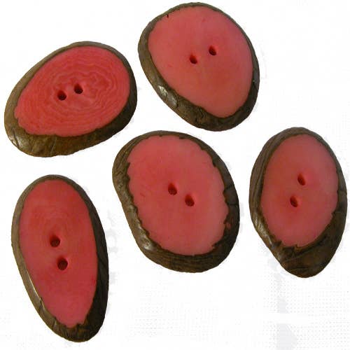 One World Projects - Wholesale Sewing Button/Snap - Small Tagua Sliced Buttons10