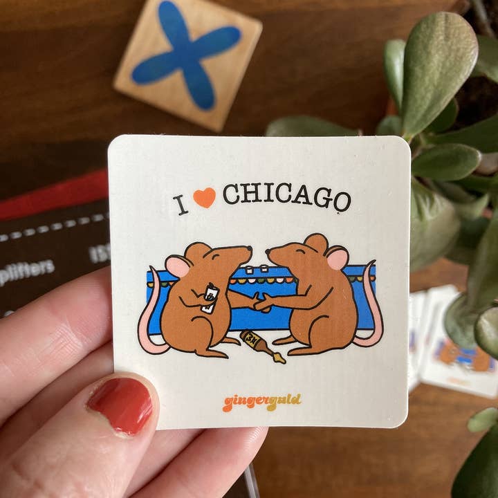 Gingergold - Wholesale Sticker - I Heart Chicago Sticker1