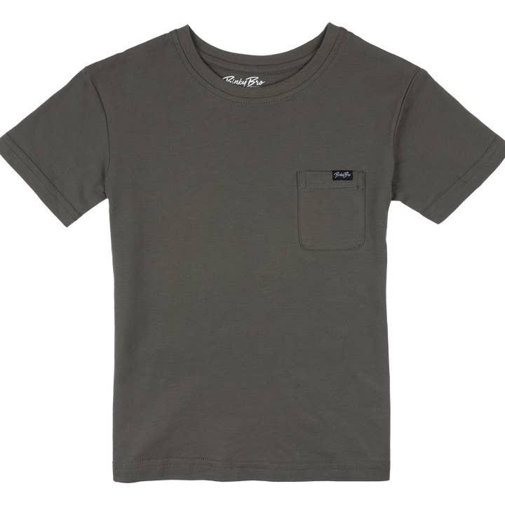 Børne T-shirt Kulgrå Klassisk for engroshandel hos BinkyBro