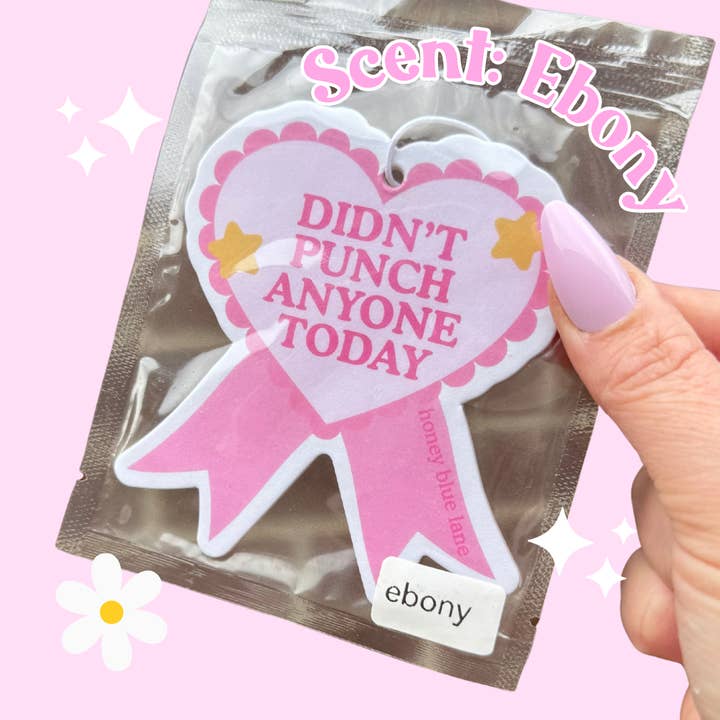 Ambientador "No Golpeé a Nadie" (Peculiar, Divertido, Kawaii, Y2K) para venta al por mayor de Honey Blue Lane