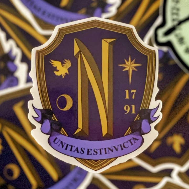 Adesivo Snap Twice Secret Society: adesivo trasparente con inchiostro UV segreto. per la vendita all'ingrosso da parte di Thwwip Stickers