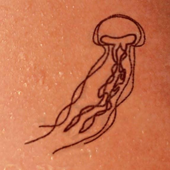 tatouage temporaire de méduse (lot de 2 méduses) pour la vente par encredelicate