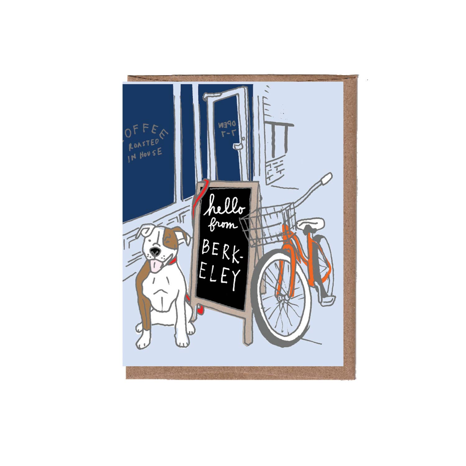 La Familia Green – wholesale Vardagliga hälsningskort – Stad/stat kafé gratulationskort4