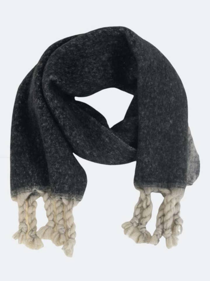 SORT ULD-BLANDINGS HALSTØRKLÆDE for engroshandel hos Kbas