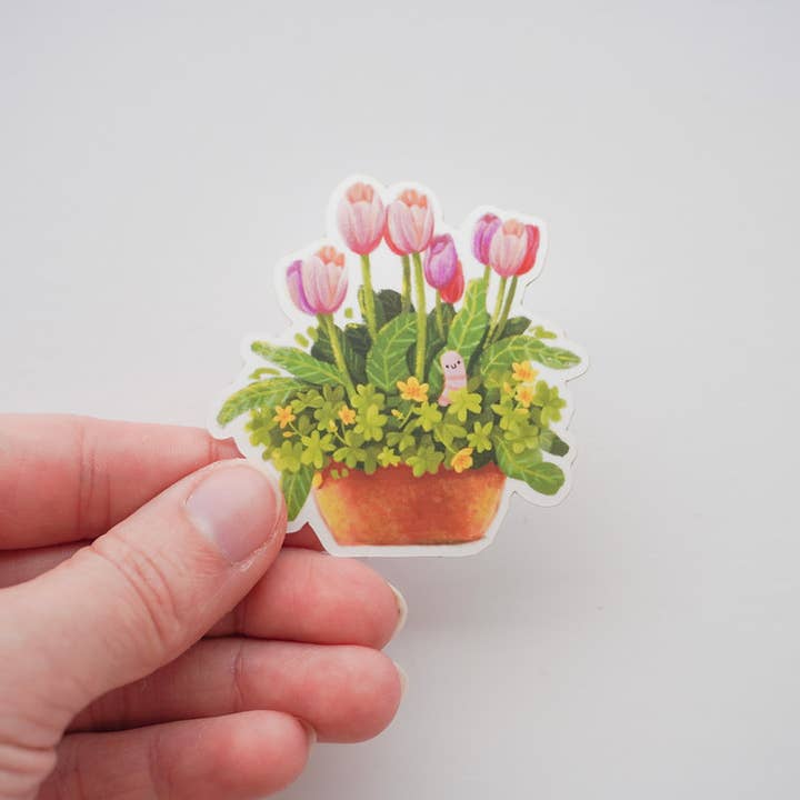 Vinyl-Aufkleber Worm Tulip, für den Großhandel von Ocean Hughes