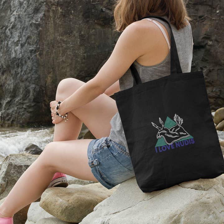 I LOVE NUDIS - Wholesale Tote Bag - Women's - I LOVE NUDIS™ Organic Cotton Nudibranch Tote Bag1