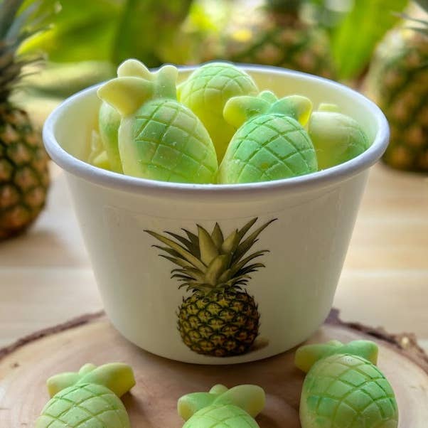 PINEAPPLE wax melts | 4.5 oz for wholesale by Eartherella Soap & Candle Co., LLC