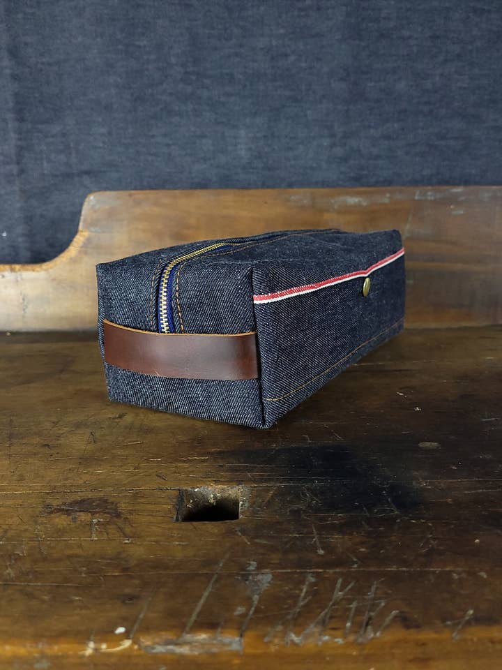 Selvedge Dopp Kit for wholesale by Skinner American Goods