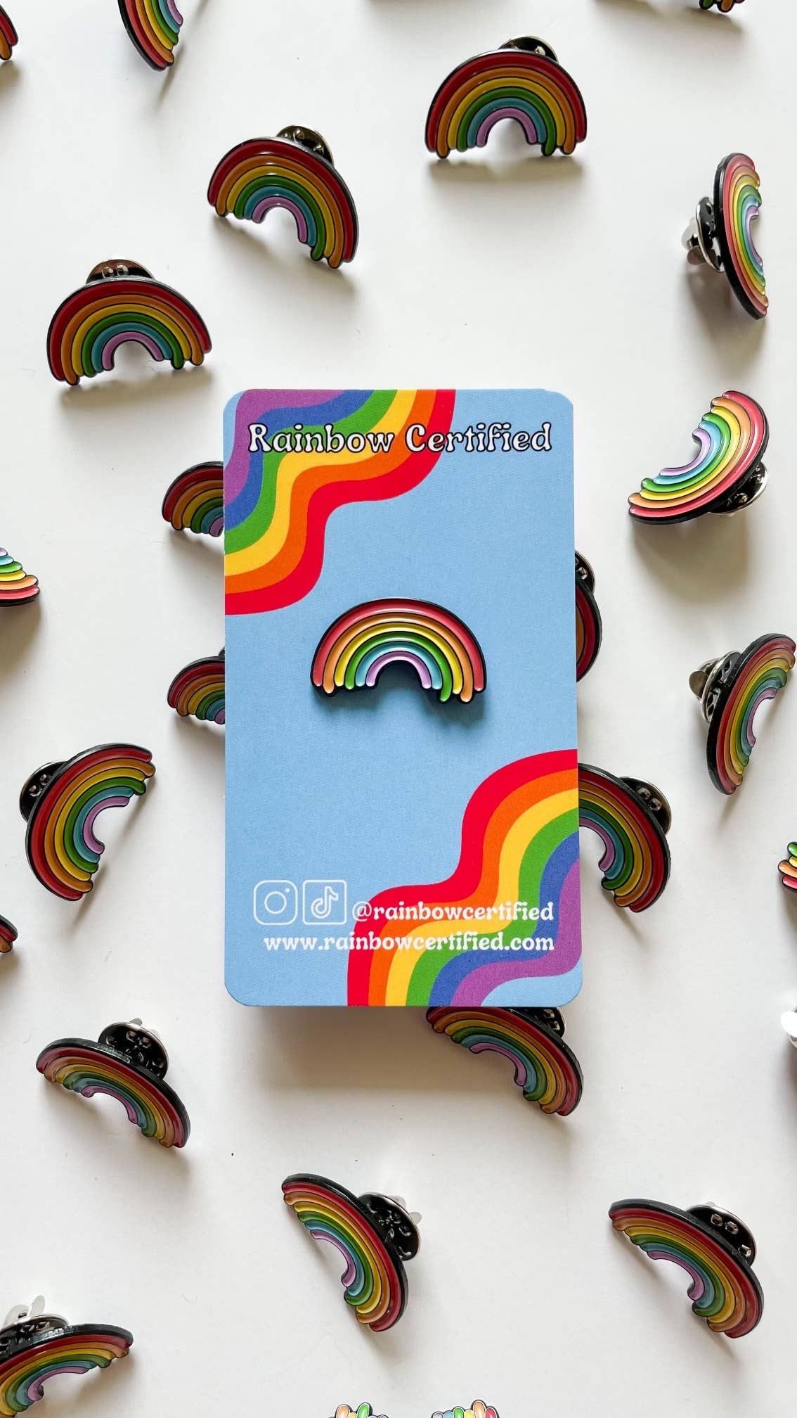 Rainbow Certified - Wholesale Lapel Pin/Button - Rainbow LGBTQIA+ PRIDE Enamel Pin