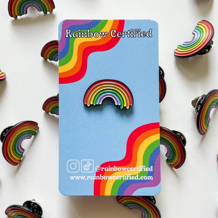 Rainbow Certified - Wholesale Lapel Pin/Button - Rainbow LGBTQIA+ PRIDE Enamel Pin0