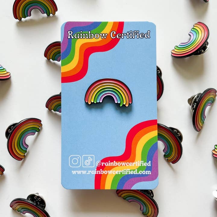 Rainbow Certified - Wholesale Lapel Pin/Button - Rainbow LGBTQIA+ PRIDE Enamel Pin