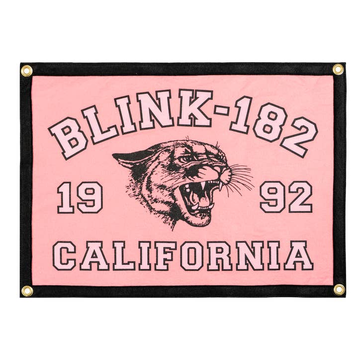 Blink-182 California 1992 Camp Flag • Blink-182 x Oxford Pennant for wholesale by Oxford Pennant