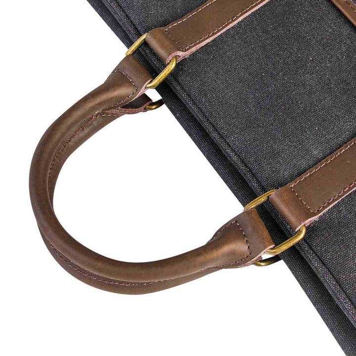 ZEDE PARIS - Wholesale Laptop Bag - Unisex - ARTS-ET-METIERS - Canvas and leather laptop bag29