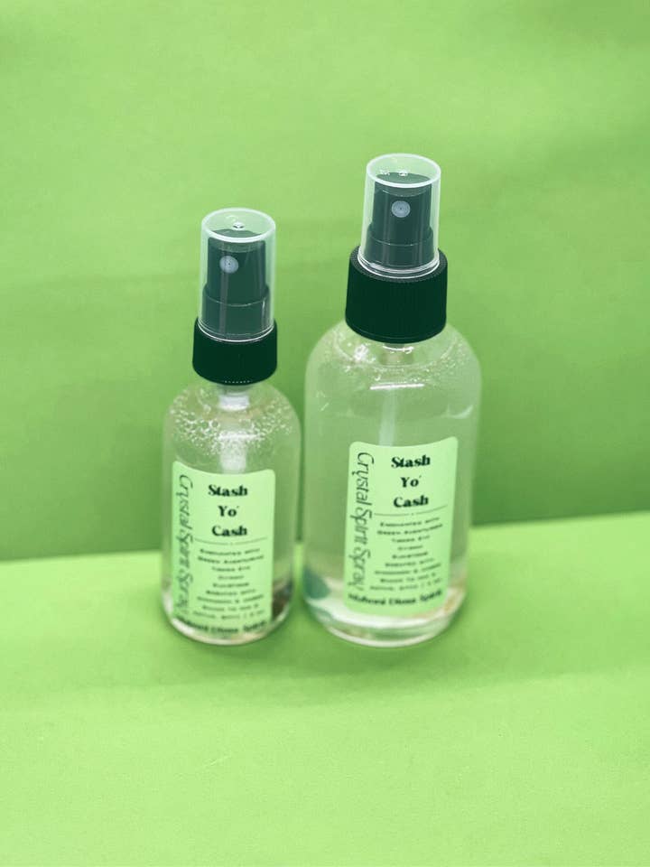 Stash Yo Cash Crystal Spirit Spray for wholesale by Nizhoni Diosa Spirit