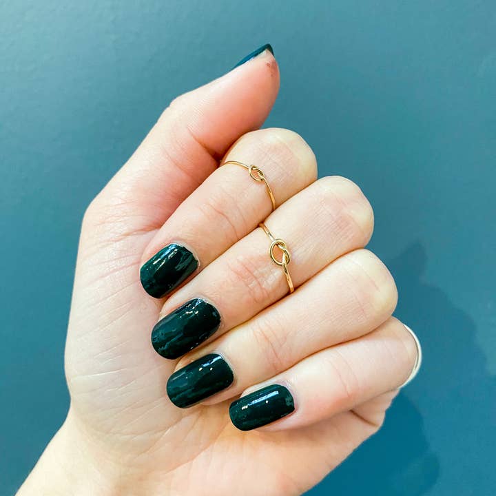 Hannah Naomi - Wholesale Band/Stacked Ring - Open Knot Ring, 14K Gold Fill4