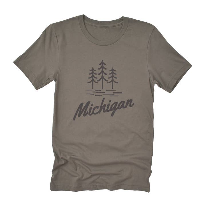 North & Pine - Wholesale T-Shirt (Graphic) - Unisex - State with Trees - Custom T-Shirt4
