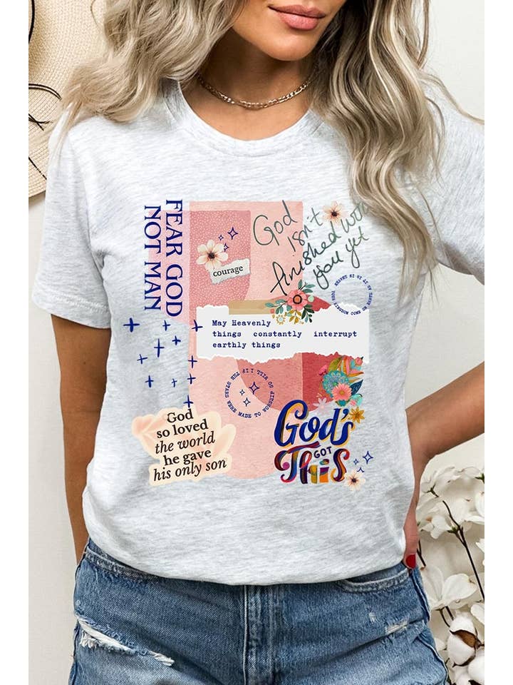 COLORBEAR - Wholesale T-Shirt (Graphic) - Women's - Christian Collage Graphic Tee