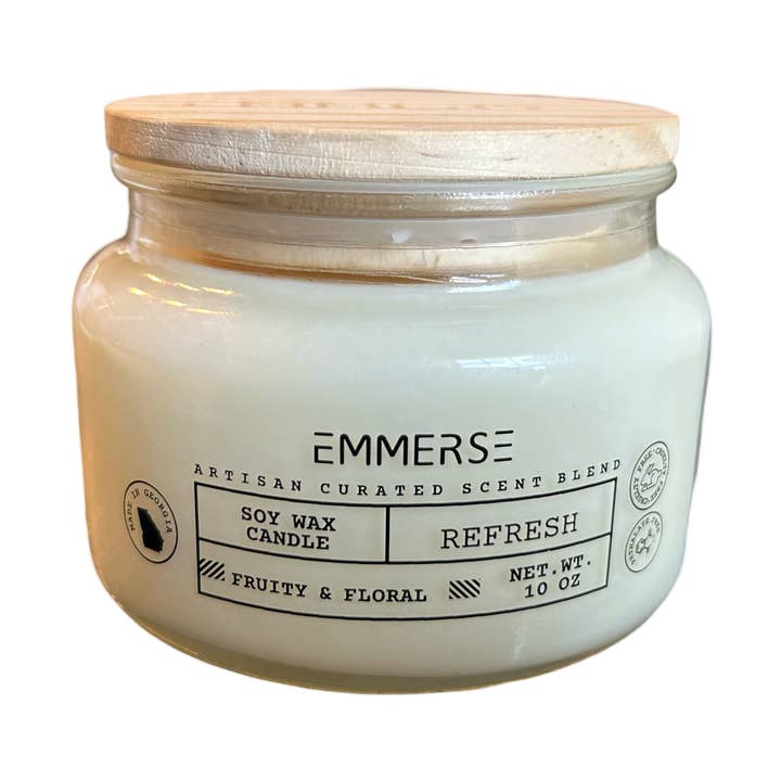 Refresh: Fruity and Floral Candle for wholesale by Emmerse LLC