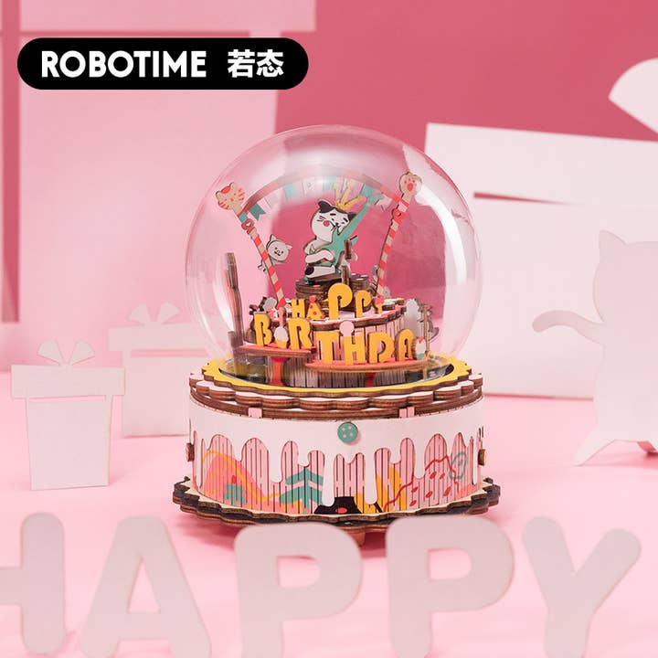 Robotime - Wholesale DIY Craft Kit - AM42 The Birthday Song wooden music box3