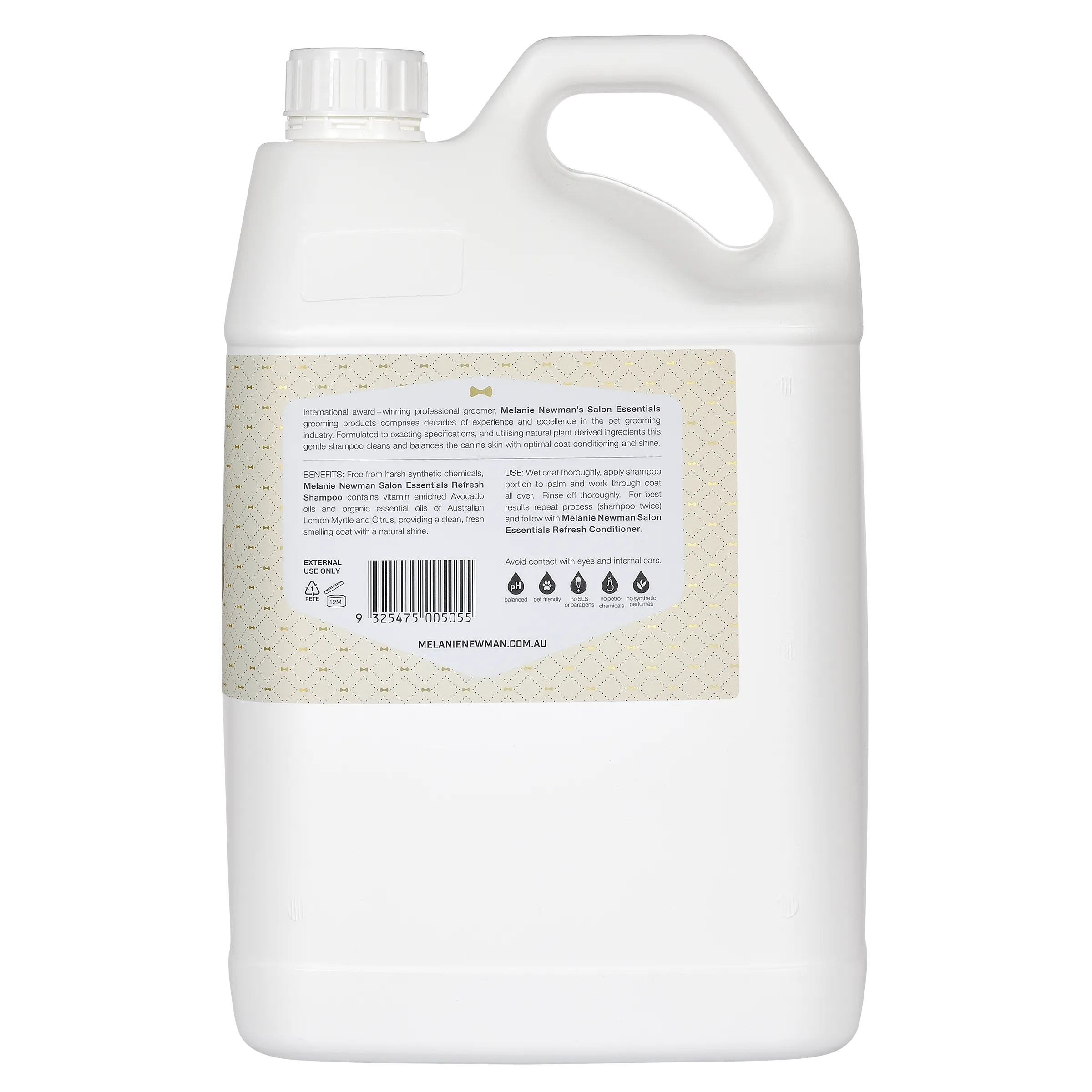 Melanie Newman Salon Essentials - Wholesale Pet shampoo – Dog - Refresh Dog Shampoo2