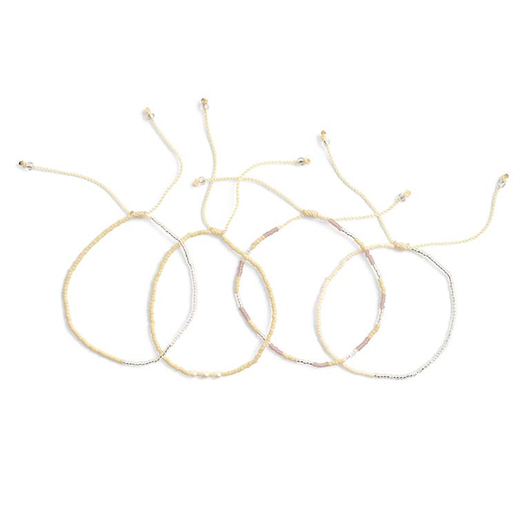 ByBazz - Vendita all'ingrosso Bracciale con perline - Braccialetto Silver Touch in perline di vetro1