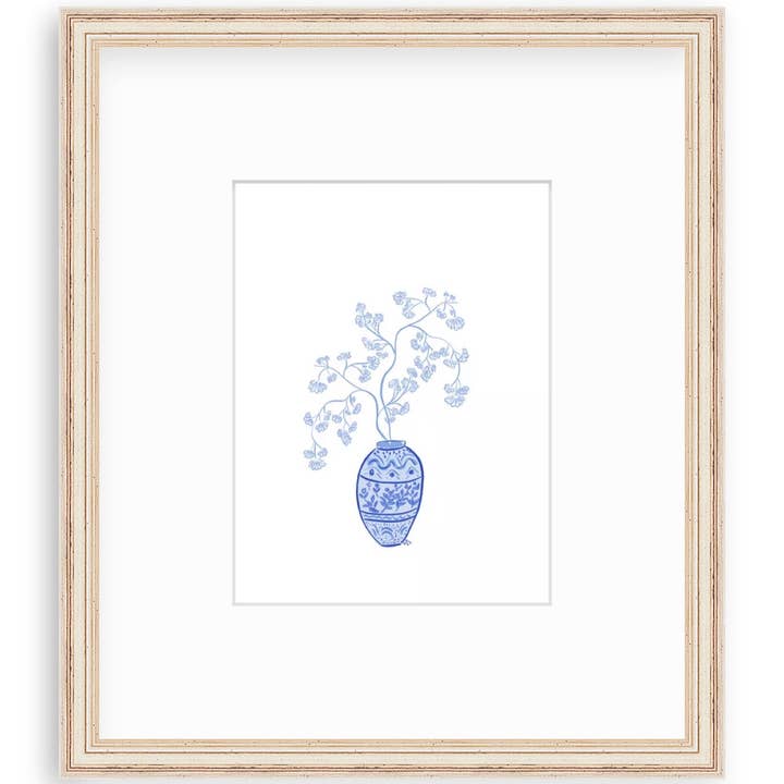 Blue and White Vase for wholesale by Ethel B Designs