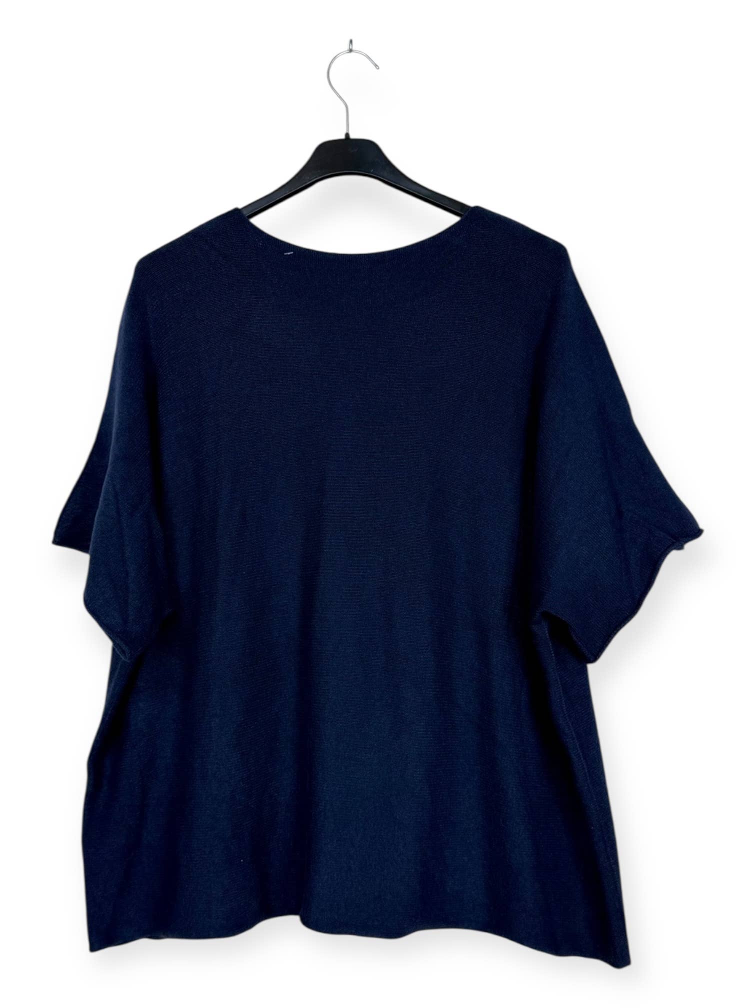 Lucky Nana - Wholesale Poncho - Women's - AH L2202 - Plus Size V-Neck Poncho Sweater28