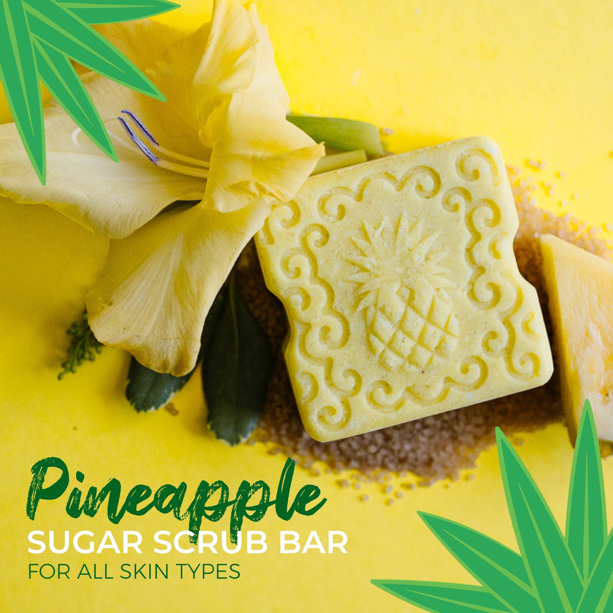 Viori Beauty - Wholesale Body Scrub/Exfoliant - LIMITED Sugar Scrub Bar | Pineapple6