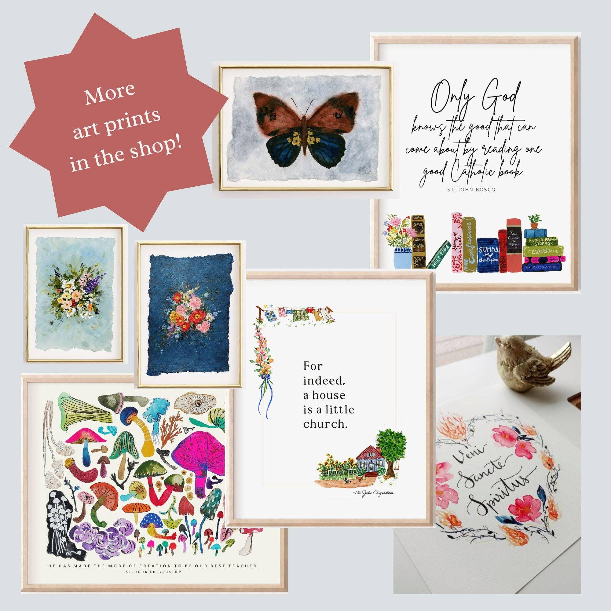 Babushka Paperie - Wholesale Art Print - Deo Gratias Art Print3