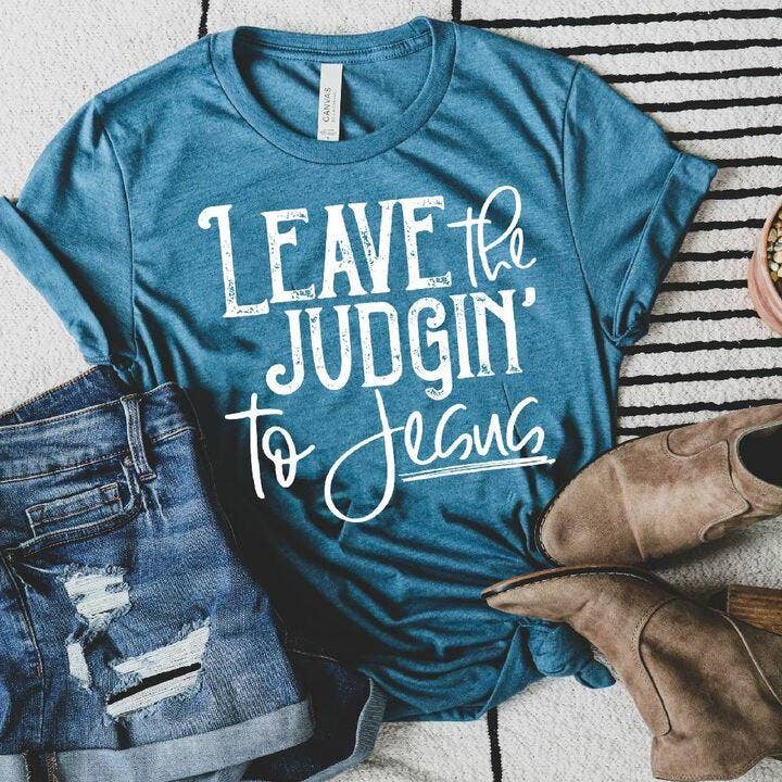 Deja el juicio a Jesús Color Único (Adulto) para venta al por mayor de Heat Transfer Hub