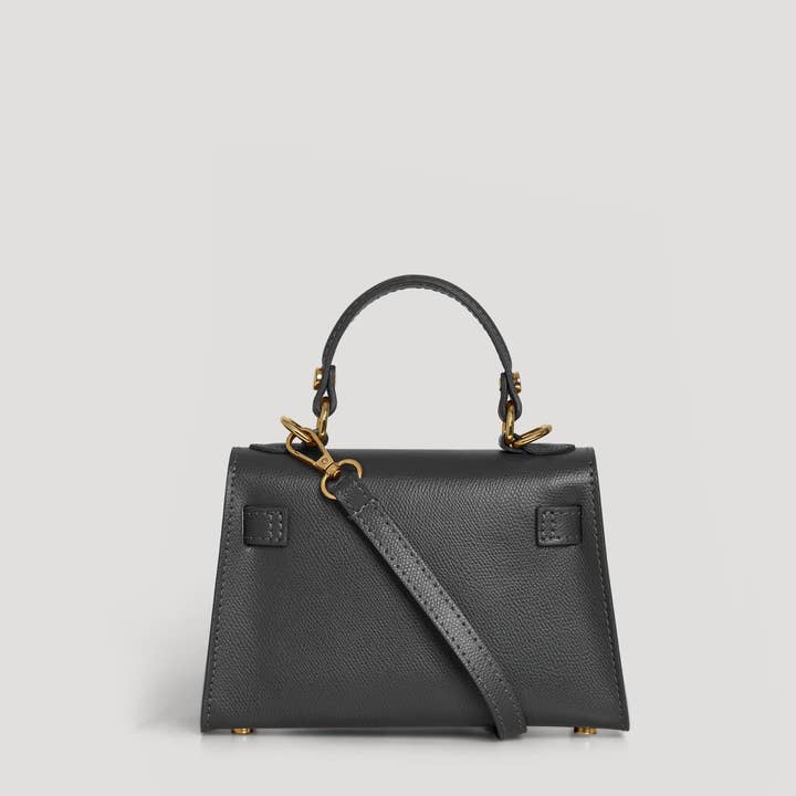 Voemièn - Wholesale Top handle bag – women's - Victoria Bag in Black Epson Leather3