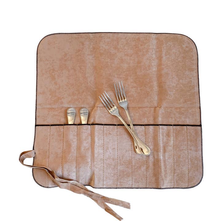 GUARDA PRATEADA (ROLO DE TALHERES - 12 FRUTAS/GARFOS DE PEIXE) por atacado de Hagerty